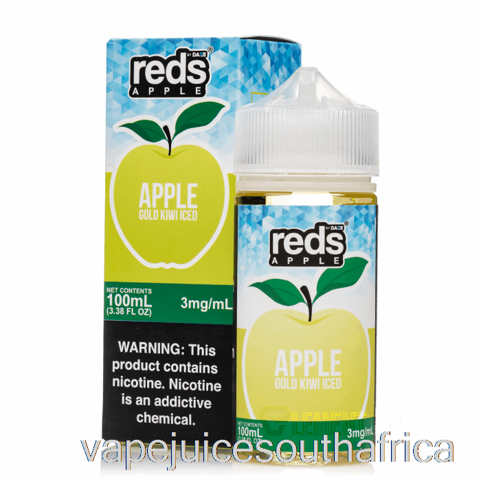 Vape Juice South Africa Iced Gold Kiwi - Reds Apple E-Juice - 7 Daze - 100Ml 0Mg